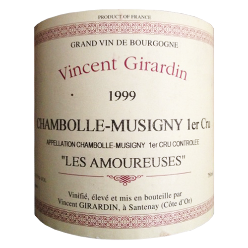 1999 Vincent Girardin Chambolle Musigny 1er Les Amoureuses